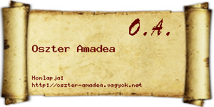 Oszter Amadea névjegykártya